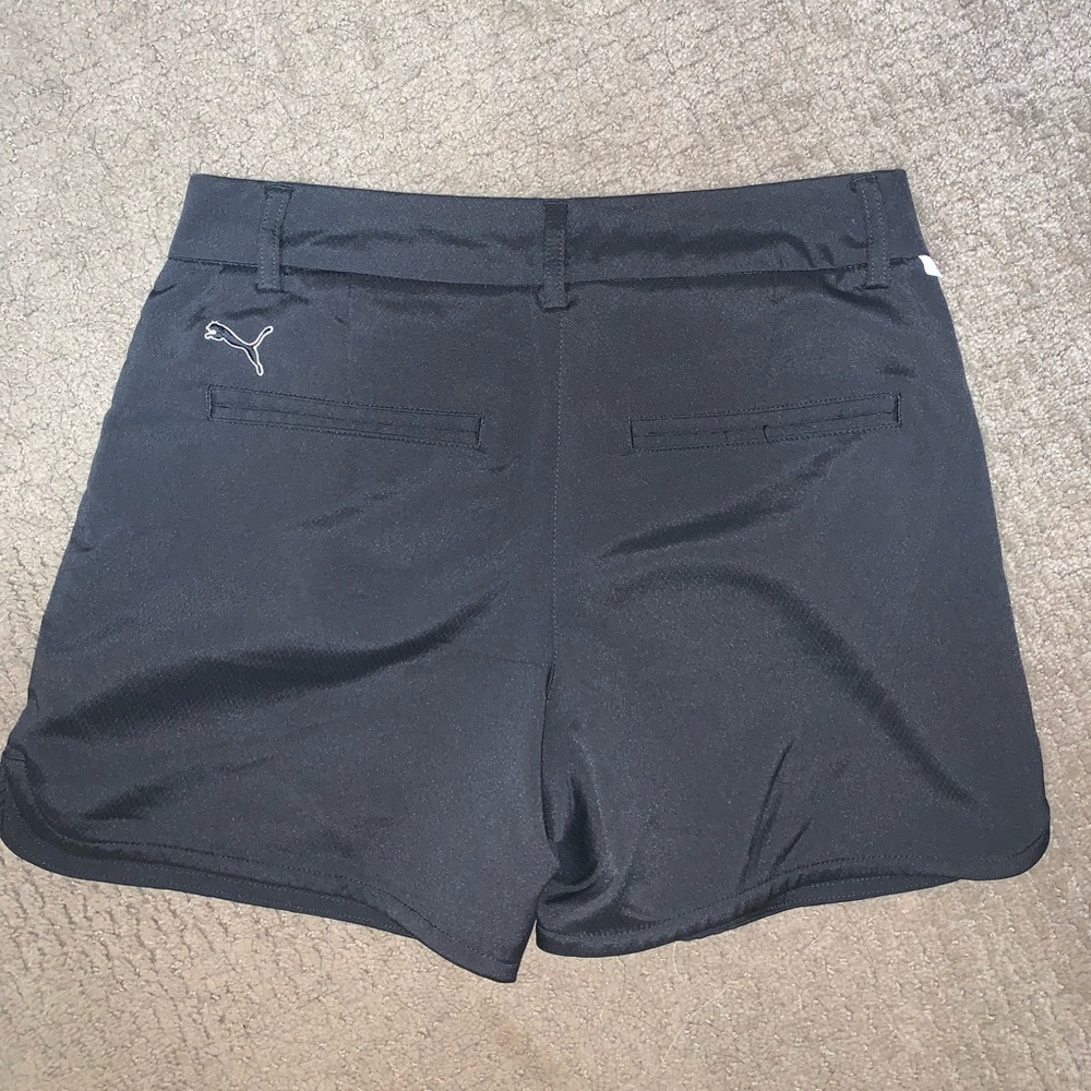 Black puma women’s golf shorts sz 2